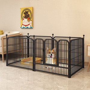Casa per animali in ferro metallo cane recinzione cuccia per cani grande grande cane box interno ed esterno - Product Image 1