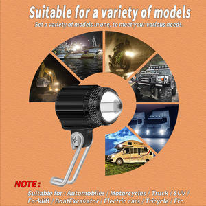 Phares de moto TCYATO, feux de croisement et de route bicolores, projecteurs intégrés dans le rétroviseur, vue avant du véhicule électrique - Product Image 3