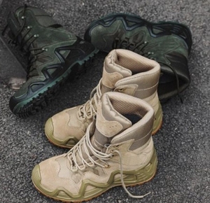 TSB07 Stock Asiaon Heavy Duty <b>Hiking</b> Camping Mountaineer Climbing CP Camouflage Tactical Long <b>Boots</b> - Product Image 5