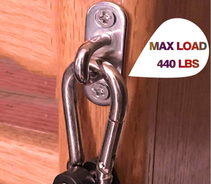 <span class=keywords><strong>Crochet</strong></span> <span class=keywords><strong>pour</strong></span> plafond en <span class=keywords><strong>acier</strong></span> inoxydable, bande oculaire, plaque ovale, clip d'anneau, 10 pièces - Product Image 4