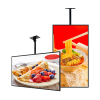 32 43 50 55 pulgadas 10mm Pantalla de publicidad montada en la pared Restaurante Tienda minorista Lcd Digital Restaurante TV Menú Pantalla de visualización