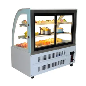 Congeladores de gran capacidad, refrigerador para exhibición de tartas, pantalla vertical usada, escaparate dulce