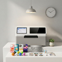 Printer UV Beric A3+ Baru dengan Dua Kepala I1600, CCD Vision, Layar Sentuh Otomatis, 1440DPI, Flatbed Inkjet 30x50cm, Kustom DIY Hadiah, Wi-Fi
