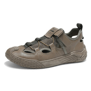<span class=keywords><strong>Zapatos</strong></span> de Hombre para Verano, Nuevos, Transpirables, para Playa, con Orificios, Sandalias Modernas que Combinan con Todo, Cierre de Velcro, Antideslizantes, Parte Superior Ligera - Product Image 5