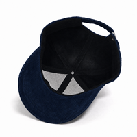 Gorras Deportivas de 6 Paneles con Logotipo Bordado Personalizado de Alta Calidad al por Mayor, Gorras de Béisbol Ajustables con Visera Curva de Pana para Exteriores
