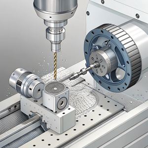 Services d'usinage CNC sur mesure pour composants métalliques de précision en alliage d'aluminium, acier inoxydable et laiton, avec perçage pour l'usinage - Product Image 2