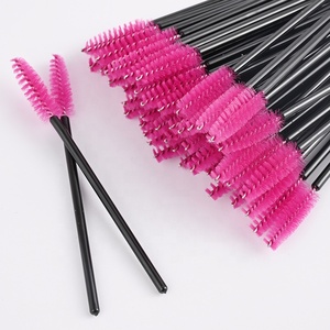 Vente chaude <span class=keywords><strong>fonds</strong></span> magenta extension <span class=keywords><strong>de</strong></span> cils brosse nettoyante brosses à cils jetables - Product Image 1