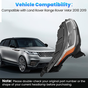 Conjunto de Faros LED para Land Rover Range Rover <span class=keywords><strong>Velar</strong></span> con Módulo, Lado del Conductor, 2018-2019, 2.0L 3.0L, Repuesto de Faros - Product Image 3
