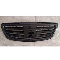 Grille de voiture pour Mercedes Benz classe S W222 modèle AMG modifié noir brillant face avant grille d'admission d'air avant filet central