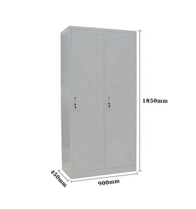 JIN FENG Thay Đổi Phòng Knock Down Giá Rẻ Có Thể Tháo Rời Quần Áo Thép Tủ Quần Áo 2 Ngăn Thép Locker - Product Image 3