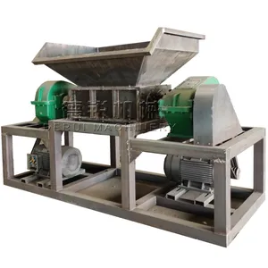 Double Shaft Shredder Waste Tin Can Crusher Machine Scrap Aluminum Shredder For Sale