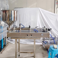 Petite trémie de transport de liquide de machine de remplissage de pâte semi-automatique de table pneumatique horizontale pour des applications chimiques