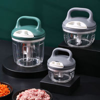 Groothandel handmatige knoflook-groente-blender peperhakker multifunctionele huishoudelijke handmatige vleesmolen