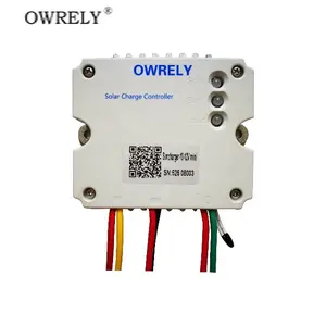 Owrely SC-6-12V-mini PWM Contrôleur de Charge Solaire 6A pour L'éclairage Solaire