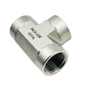 ข้อต่อทีหญิง SS316 คุณภาพสูง เกลียว NPT 1/8 แบบ 3 ทาง สำหรับระบบลมและไฮดรอลิกแรงดันสูง - Product Image 5