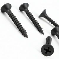 Vis à cloison sèche en acier au carbone renforcé, phosphatage noir, vis autotaraudeuses pour cloison sèche M3.5 X 16 20 25 30 35 40 50mm