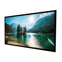 Écran de projection JAVES FFS5 92 pouces 16:9 203x114cm 9cm à cadre fixe noir PVC 3D/Cinéma maison HD Ready Gain 1.6 Garantie 2 ans CE