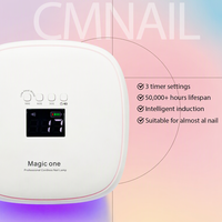 Nouvelle Lampe à Ongles LED Portable Rechargeable de Haute Qualité 2026 Magic One avec Base Métallique Intérieure et Miroir, Lumière d'Ambiance LED