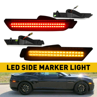   Ensemble de 4 lampes de marqueur latérales de pare-chocs LED fumées pour Chevrolet Camaro 2010-2015 12V Chevrolet IP68 Aluminium 10W 12 mois