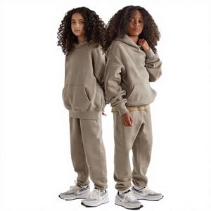 Wholesale Hooded Maternity Breathable Autumn Training Gym Track Suits Custom Jogging <b>Sets</b> Men's Black Pants 100% Cotton One - Product Image 4