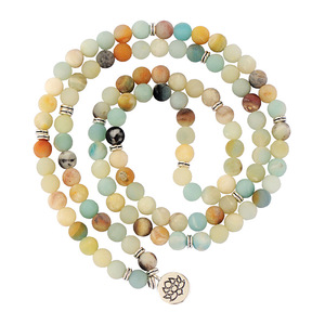 Imperial Stone Jewelry 8Mm Frosted Natural Stone Elastic <b>Bracelet</b> Flower Shape Gift Fashion <b>String</b> <b>Bracelets</b> - Product Image 1