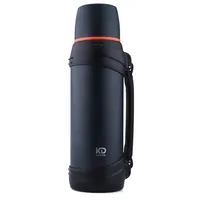 Thermos de 2,5 litres avec poignée ergonomique, bouteille d'eau en acier inoxydable anti-fuite, garde au chaud et au froid pendant 24 heures