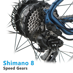 Moto de Nieve con Motor Trasero de 26 Pulgadas, 8 Velocidades, Moto de Nieve de 26 Pulgadas 48V 350W (Potencia Nominal 250W) - Product Image 2