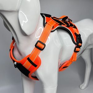 Led Illuminated Dog Vest Orange Oxford Cloth Chest Strap For Night Safety <b>Pet</b> <b>Carrier</b> - Product Image 1
