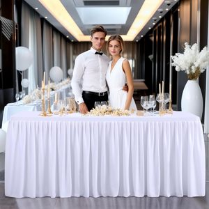 Trắng bảng quần áo cho hình chữ nhật bảng chống nhăn được trang bị bảng vải với xếp li Ruffle váy cho tiệc cưới - Product Image 6