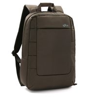 Mochila Unisex para Portátil, Resistente al Agua, de Poliéster, con Asa Suave, Bolsillo Frontal Oculto con Cremallera, Compartimento Acolchado para Ordenador
