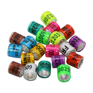 <span class=keywords><strong>2026</strong></span> Alüminyum Plastik Güvercin Malzemeleri Çok Renkli Farklı Ülkeler Güvercin Ayak Halkaları Kuşlar İçin Aksesuar - Product Image 5