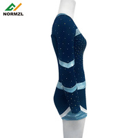Ensembles de pom-pom girl personnalisables pour jeunes Uniformes extensibles en spandex avec strass étincelants Conception OEM Impression par sublimation