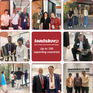 Landsharp phong cách Mỹ an ninh TREO CỬA SỔ duy nhất Đôi Treo Cửa Sổ Sash dọc trượt nhôm cửa ra vào và cửa sổ - Product Image 6