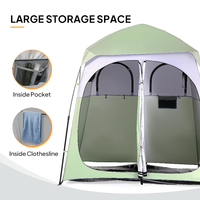 Grande tente de pêche instantanée quatre saisons, imperméable, double couche, avec sac de transport, une chambre et toilettes privées pour le camping