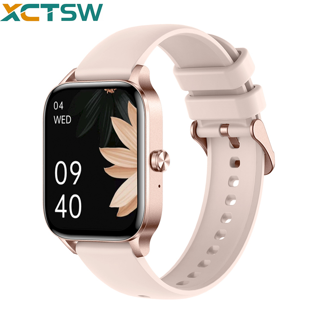 OEM I126 Smartwatch 1.85-inch IPS Screen Alloy Case Silica Gel Band GPS AI Voice Assistant Heart Rate Monitoring Women's Watch