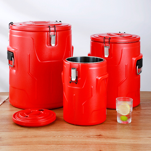 Di động thương mại công suất lớn thép không gỉ hai lớp cách nhiệt xô cách nhiệt container với PU chèn - Product Image 2