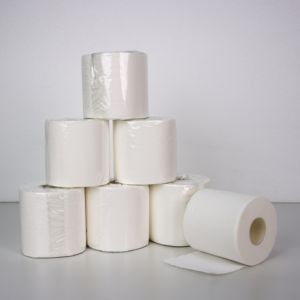 ทิชชู่เยื่อไม้บริสุทธิ์4ชั้นสีขาวสำหรับใช้ในห้องน้ำที่บ้าน - Product Image 4