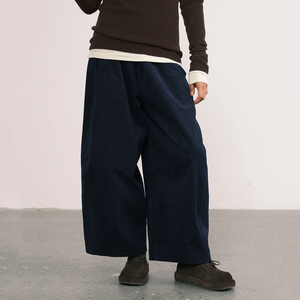 <span class=keywords><strong>Pantaloni</strong></span> da <span class=keywords><strong>donna</strong></span> <span class=keywords><strong>a</strong></span> vita alta in <span class=keywords><strong>velluto</strong></span> <span class=keywords><strong>a</strong></span> <span class=keywords><strong>coste</strong></span> <span class=keywords><strong>a</strong></span> gamba larga, per tutti i giorni, da viaggio, personalizzabili con logo OEM, vestibilità ampia e drappeggiata, casual, all'ingrosso - Product Image 1
