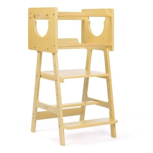 Children's Solid Wood <b>Kitchen</b> Stool With Handrails Foldable Toddler <b>Step</b> Stool For Kids Scandinavian Design - Product Image 5