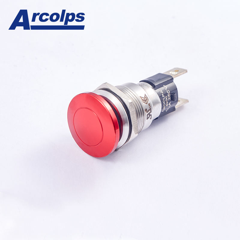 Double Pole on OFF Switch 22mm Metal Push Button for Electrical Panels