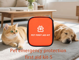 Kit di pronto soccorso veterinario per animali domestici con strumenti dentali per cani e gatti di soccorso per cure di emergenza portatile facile da usare per esterni interni - Product Image 3