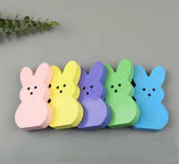 Ornements de lapin en bois de Pâques Lapin en bois Décorations de vacances de Pâques