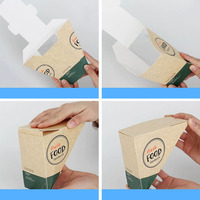 Boîte à sandwich en papier blanc Triangle pliant ouvert environnemental d'usine de la Chine pour Sandwich