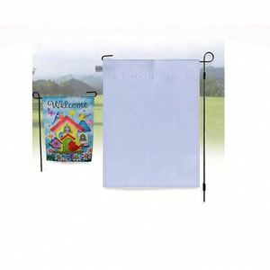 Drapeau de jardin promotionnel vierge pour impression par sublimation, 12x18 pieds, double face, pour décoration extérieure, avec kit de supports métalliques, en vente - Product Image 4