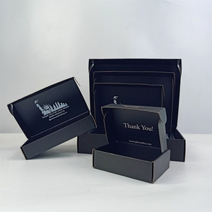 Sang trọng tùy chỉnh các tông gửi thư bưu phẩm vận chuyển Hộp gấp giấy sóng Đóng gói hộp carton - Product Image 3