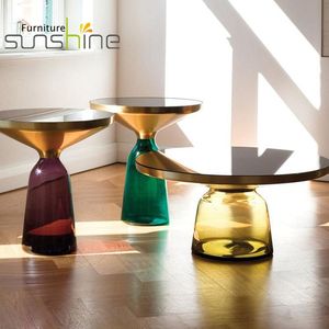 Tavolino/tavolino da caffè con Design <span class=keywords><strong>Plexiglass</strong></span> blu oro e brillante - Product Image 4