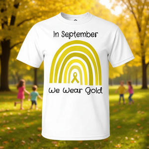 Nel settembre indossiamo la maglietta dorata per la sensibilizzazione sul cancro infantile - Product Image 3