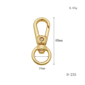 חם סגסוגת אבץ מתכת סגסוגת אבץ הצמד וו <span class=keywords><strong>clasps</strong></span> שרשרת מתכת מפתח הצמד הצמד חומרה עבור שקיות - Product Image 5