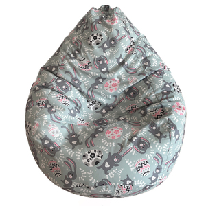 Rabbit Printed Teardrop <strong>Beanbag</strong> Sofa Chair Adult Seat Bean Bag Cover Without <strong>Filling</strong> Indoor Teardrop <strong>Beanbags</strong> for Relaxing - Product Image 3