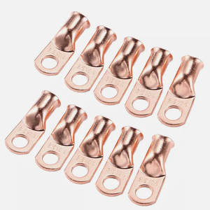 <b>Terminal</b> 1/0AWG 3/8" Ring Crimp Copper Lug Battery <b>Terminal</b> - Product Image 1